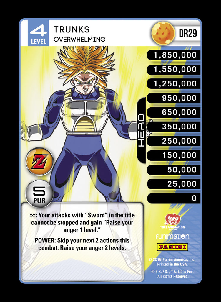 DR29 Trunks Overwhelming Lv4