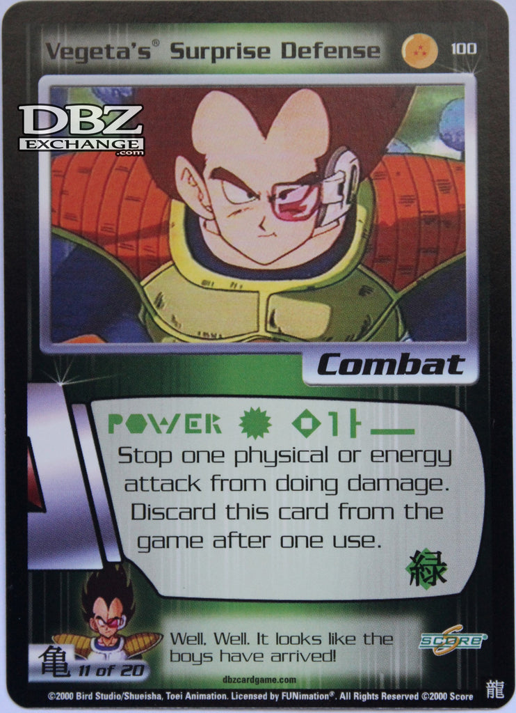 100 Vegeta's Surprise Defense