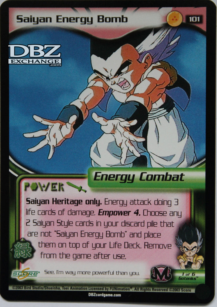 101 Saiyan Energy Bomb