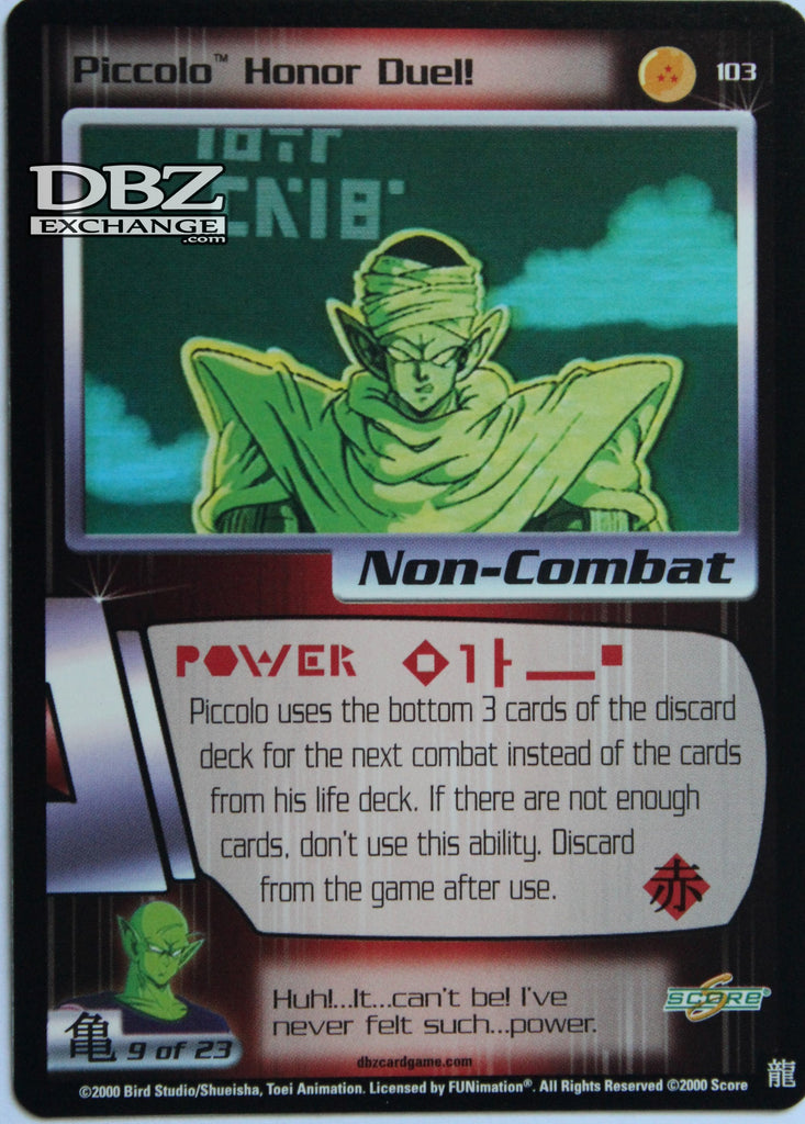 103 Piccolo Honor Duel!