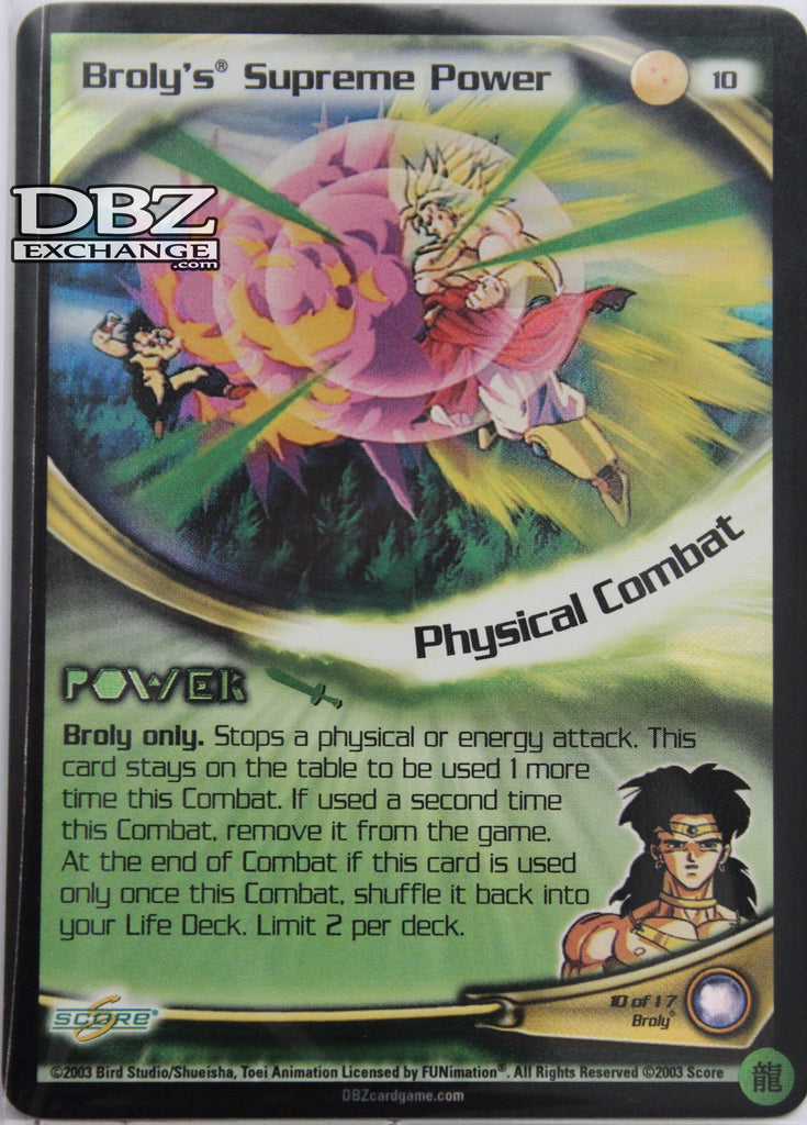 10 Broly's Supreme Power