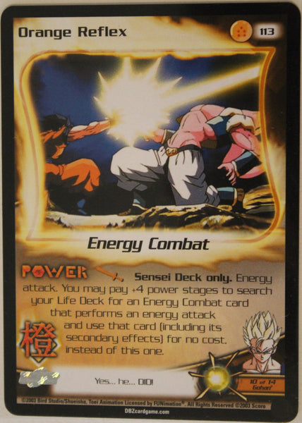 DBZ CCG | 113 Orange Reflex – DBZ Exchange