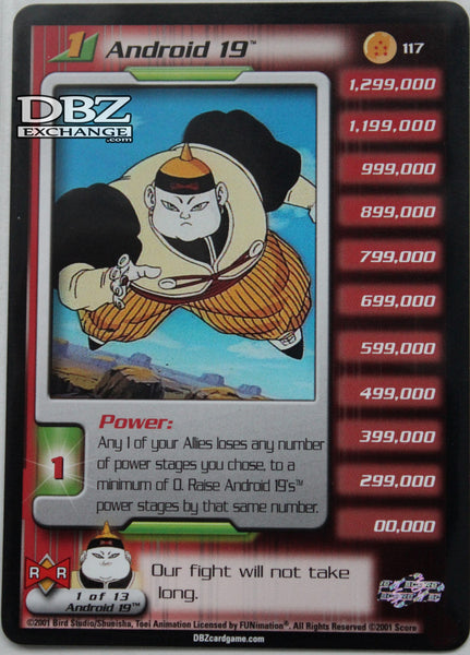 Retro DBZ CCG | 117 Android 19 Lv1 Personality – DBZ Exchange