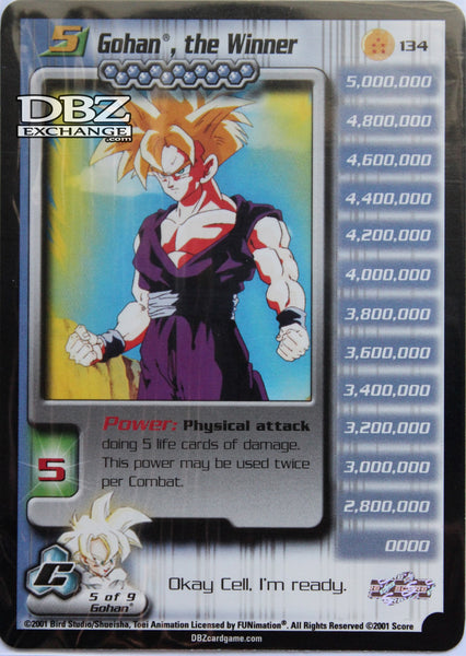 Retro DBZ CCG | 134 Gohan the Winner Lv5 Personality – DBZ Exchange
