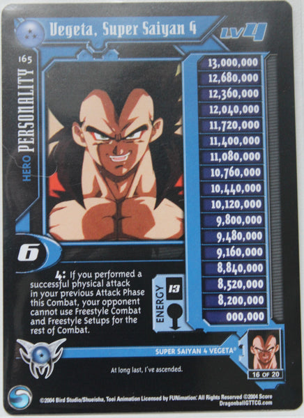 DBGT CCG | 165 Vegeta Super Saiyan 4 Lv4 Personality – DBZ Exchange