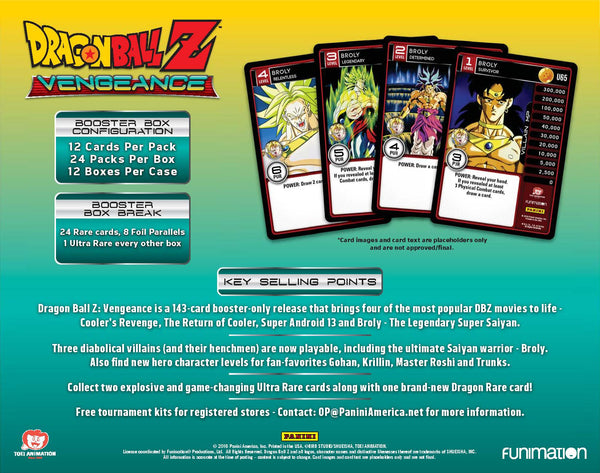 dragon ball z vengeance booster box Panini Dragon Ball Z: Vengeance Booster Pack - Panini: Vengeance