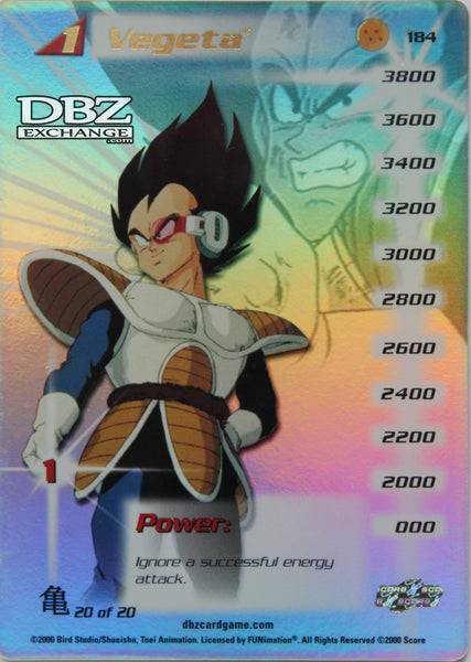 Retro DBZ CCG | 184 Vegeta Lv1 Personality – DBZ Exchange