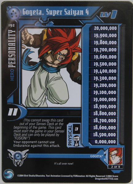 DBGT CCG | 192 Gogeta Super Saiyan 4 Lv1 Personality – DBZ Exchange