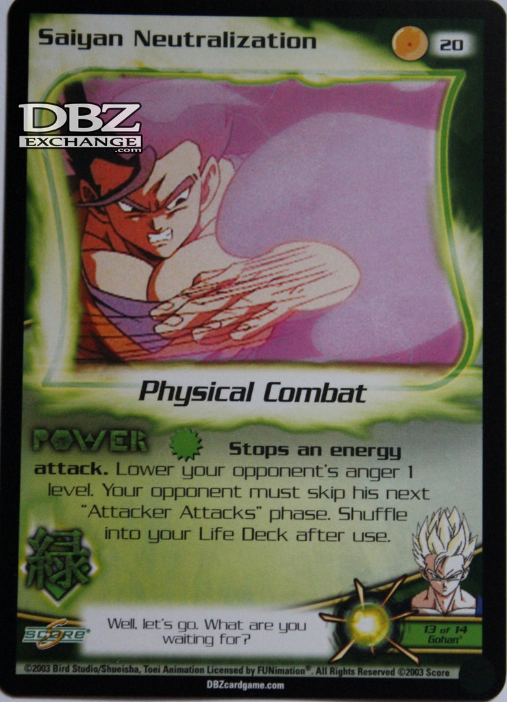 20 Saiyan Neutralization