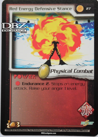 27 Red Energy Defensive Stance