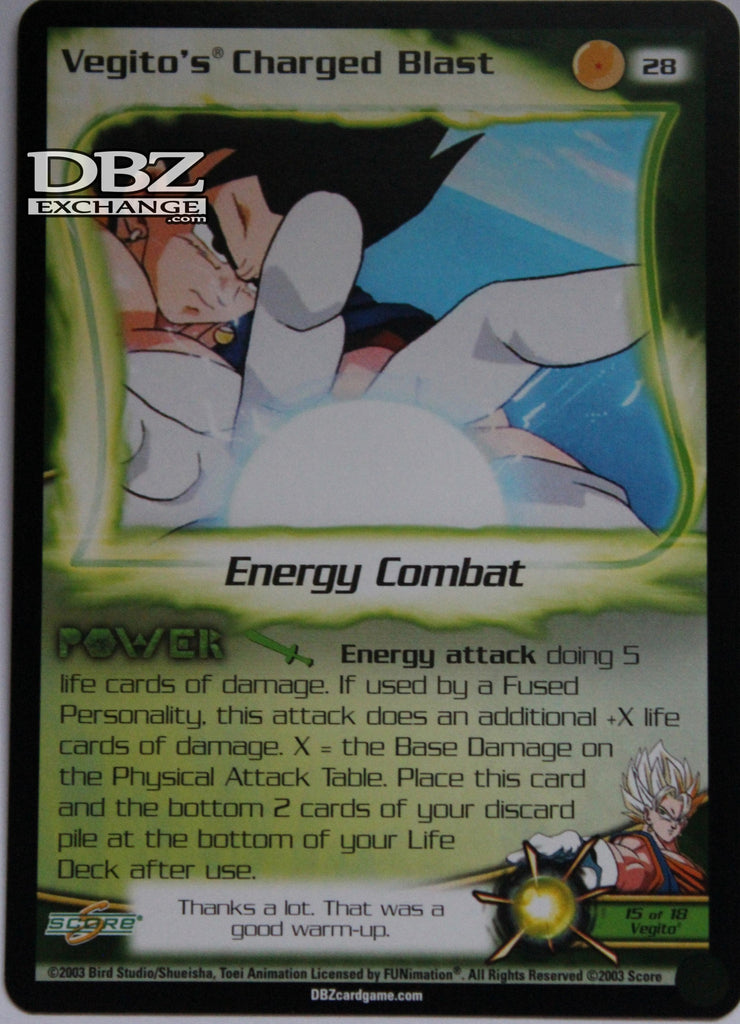 28 Vegito's Charged Blast