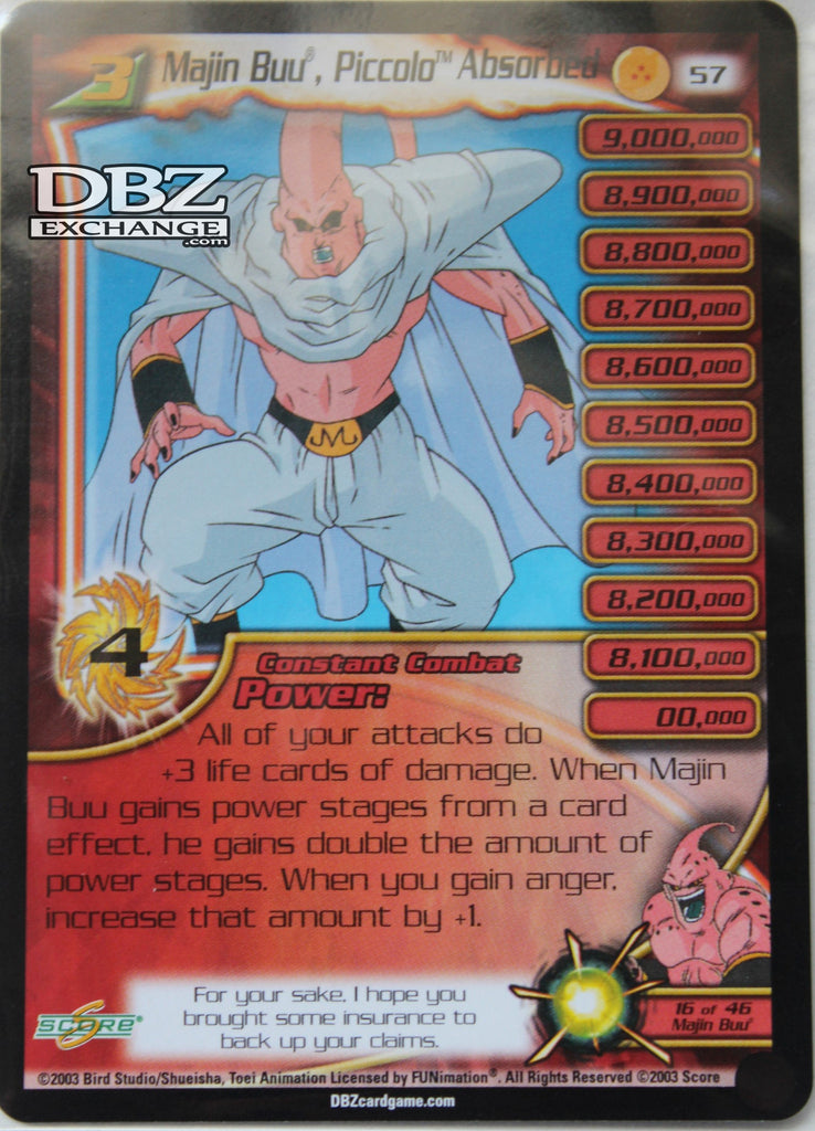 57 Majin Buu Piccolo Absorbed Lv3