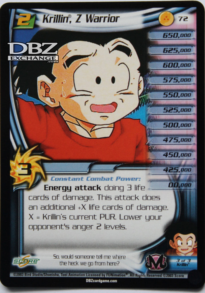 72 Krillin Z Warrior Lv2