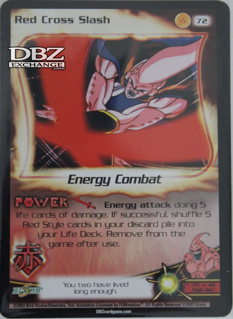 72 Red Cross Slash