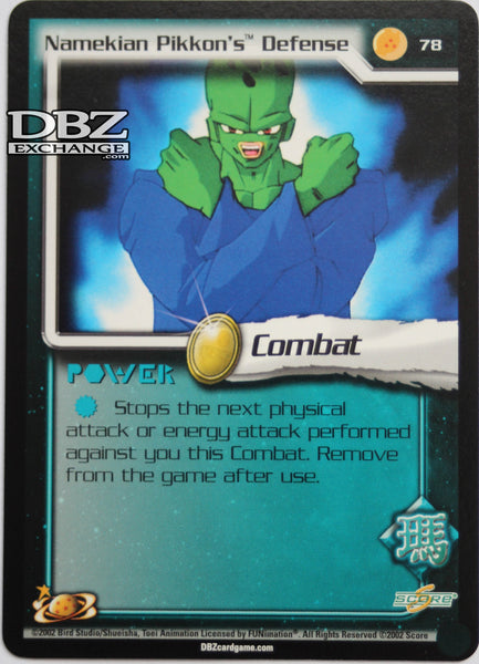 Retro DBZ CCG | 78 Namekian Pikkon's Defense – DBZ Exchange