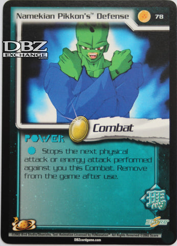 78 Namekian Pikkon's Defense