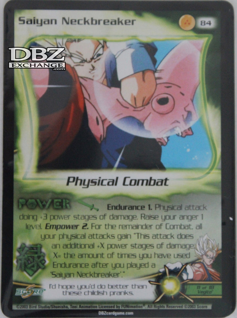 84 Saiyan Neckbreaker