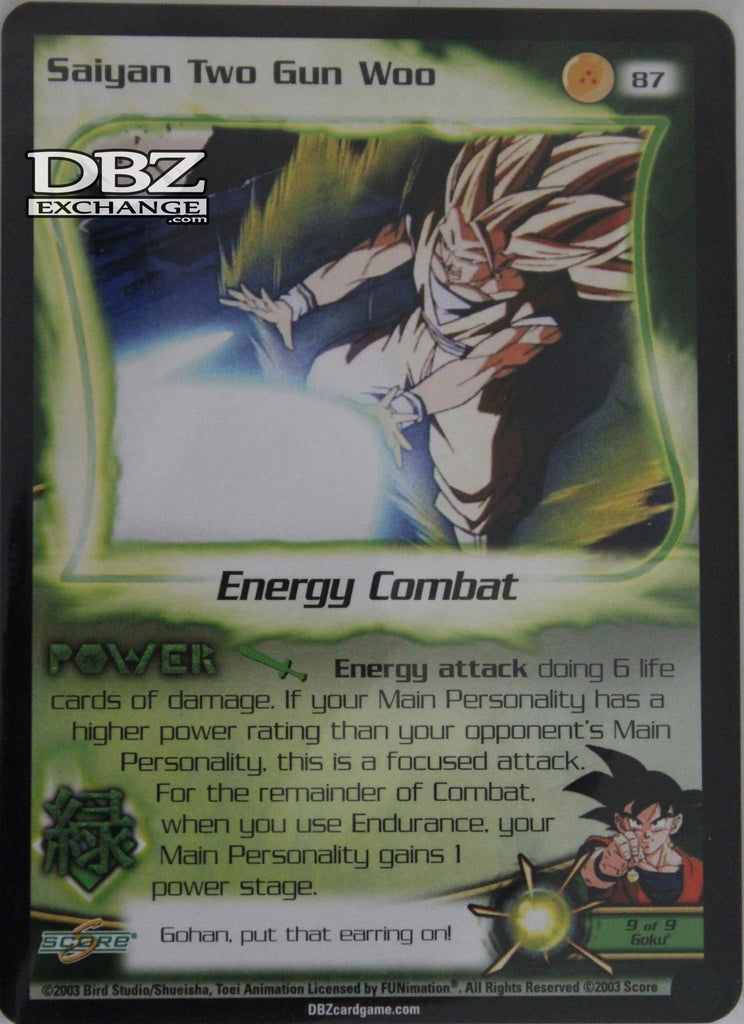 87 Saiyan Two Gun Woo