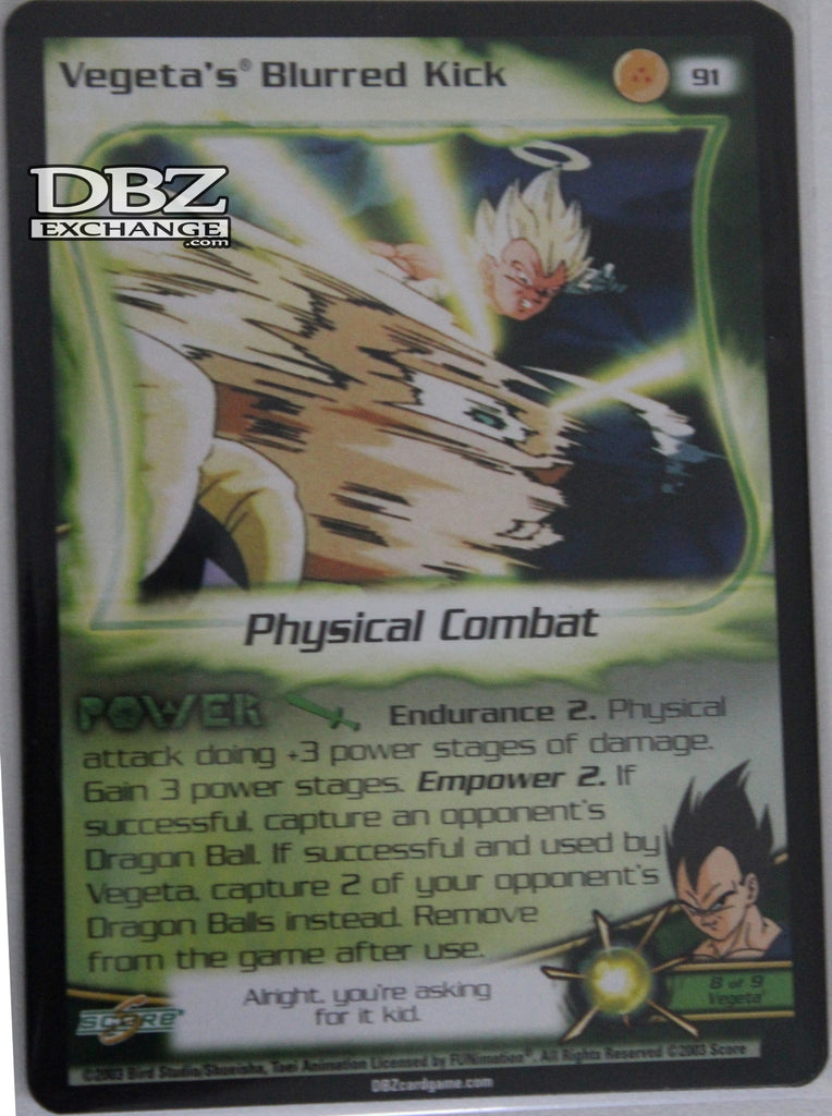 91 Vegeta's Blurred Kick