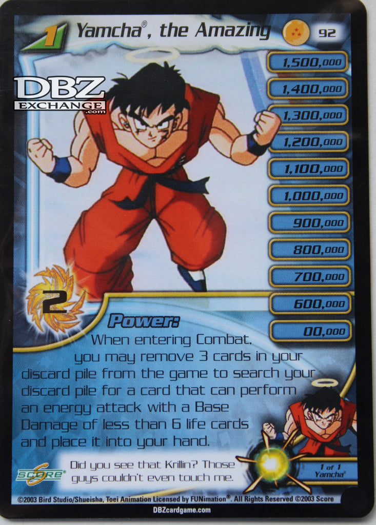 92 Yamcha the Amazing Lv1