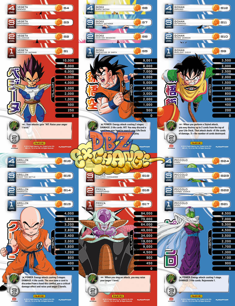 All Six Base Set MP Sets