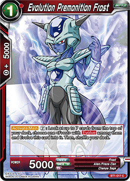 BT1-017 Evolution Premonition Frost