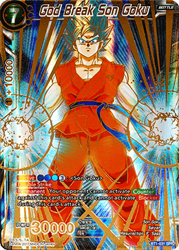 Dragon Ball Super TCG | SPR - Alternate BT1-031 God Break Son Goku – DBZ  Exchange