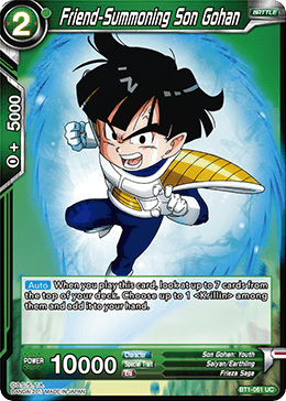 BT1-061 Friend-Summoning Son Gohan