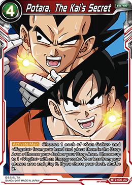 Dragon Ball Super TCG  BT2-030 Potara, The Kai's Secret – DBZ