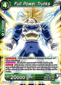dragon ball super card game trunks Dragon Ball Super TCG