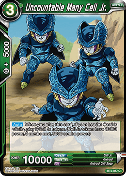 Dragon Ball Super TCG | BT2-087 Uncountable Many Cell Jr. DBZ Exchange Dragon Ball Super TCG | BT2-087 Uncountable Many Cell Jr. DBZ Exchange