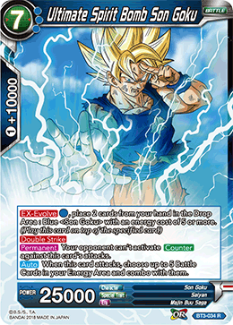 BT3-034 Ultimate Spirit Bomb Son Goku