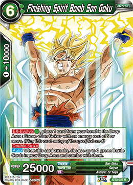 spirit bomb pokemon card Dragon Ball Super TCG