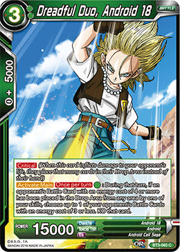 Dragon Ball Super TCG | BT3-065 Dreadful Duo, Android 18 – DBZ