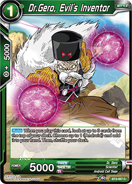 Dragon Ball Super TCG | BT3-067 Dr. Gero, Evil's Inventor – DBZ