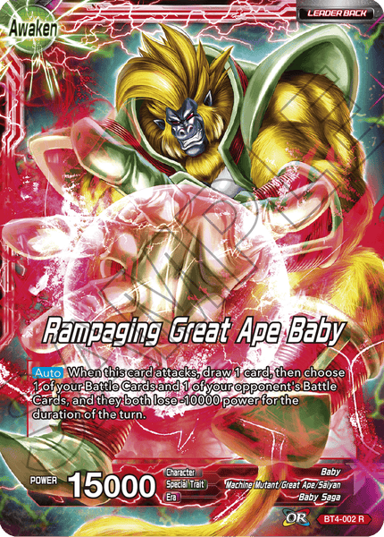 Dragon Ball Super TCG | BT4-002 Baby - Rampaging Great Ape