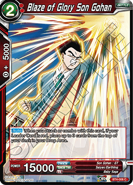 BT4-006 Blaze of Glory Son Gohan