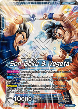 Dragon Ball Super TCG | Sealed P-069 Son Goku & Vegeta - Miracle Strike Gogeta DBZ Exchange Dragon Ball Super TCG | Sealed P-069 Son Goku & Vegeta - Miracle Strike Gogeta DBZ Exchange