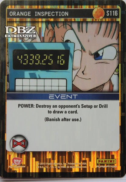 DBZ CCG | S116 Orange Inspection – DBZ Exchange