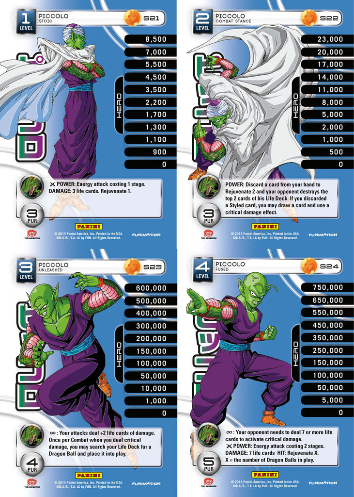 Piccolo Lv1-4 Base Prizm - Base MP Set