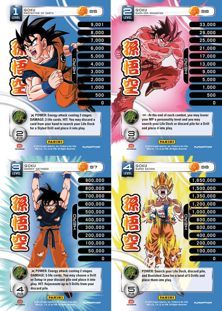 Goku Lv1-4 Base Prizm - Base MP Set
