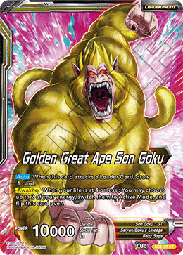 Dragon Ball Super TCG | Large-Size: SD5-01 Golden Great Ape Son