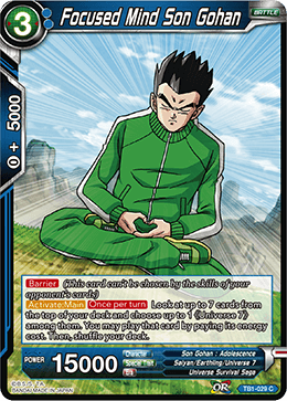 TB1-029 Focused Mind Son Gohan
