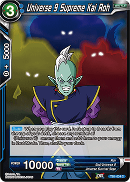 TB1-034 Universe 9 Supreme Kai Roh
