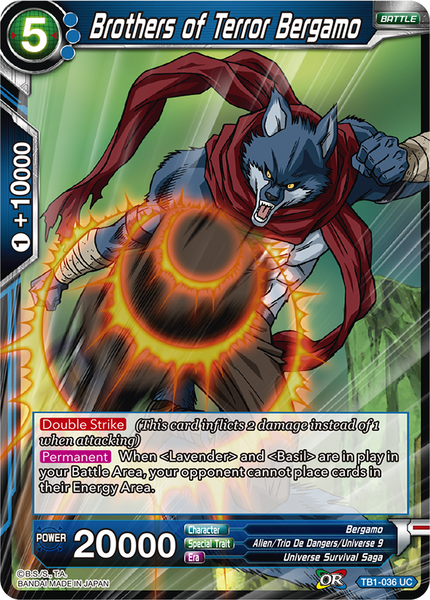 Dragon Ball Super TCG | TB1-036 Brothers of Terror Bergamo – DBZ