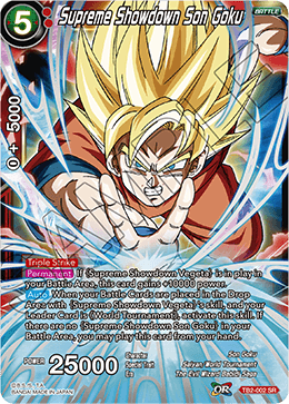 Dragon Ball Super TCG TB2 002 Supreme Showdown Son Goku DBZ