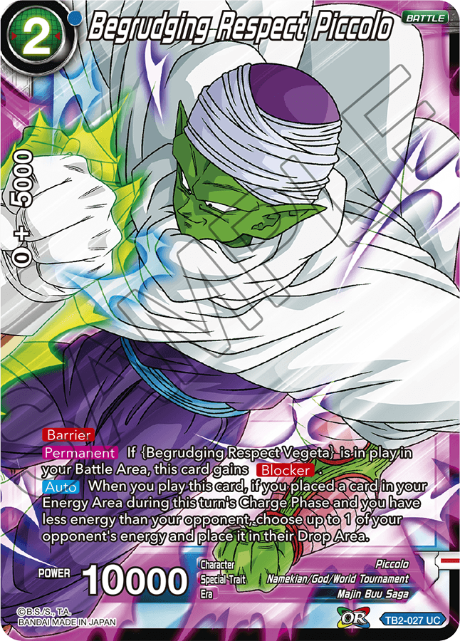 TB2-027 Begrudging Respect Piccolo