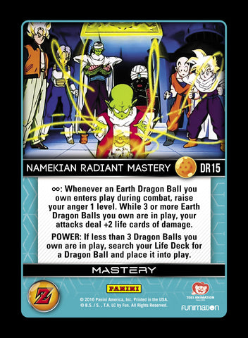 DR15 Namekian Radiant Mastery