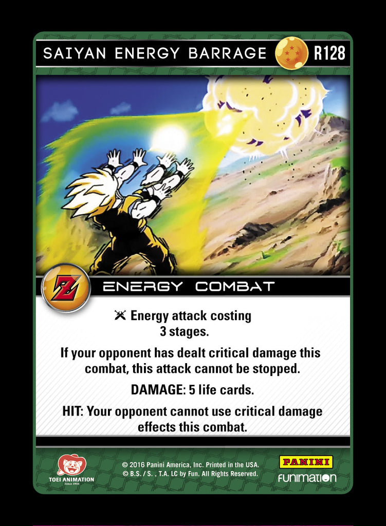 R128 Saiyan Energy Barrage