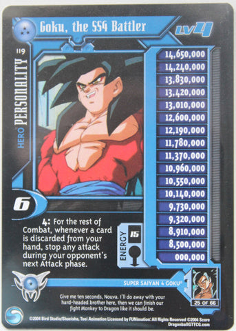 119 Goku the SS4 Battler Lv4